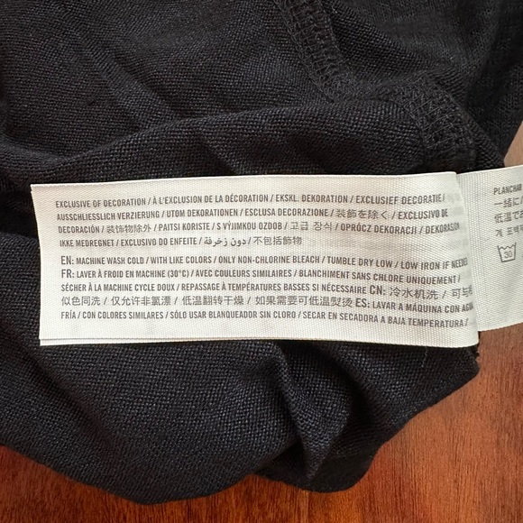 🆕 A&F Heathered Black Long-Sleeve Faux Wrap Bodysuit - Picture 6 of 8